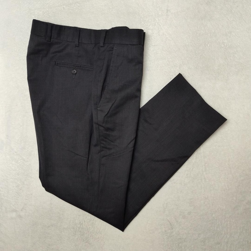Brooks Brothers Pants Mens 34x29 Gray Regent Wool Acetate Viscose Suit Dress